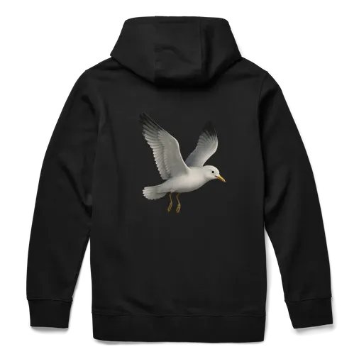 Jätte Måsen Hoodie Svart